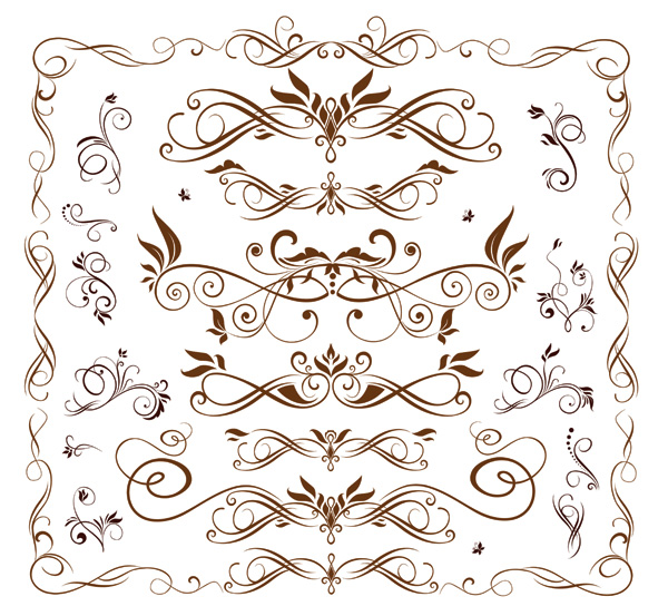 free vector Europeanstyle lace pattern vector fashion